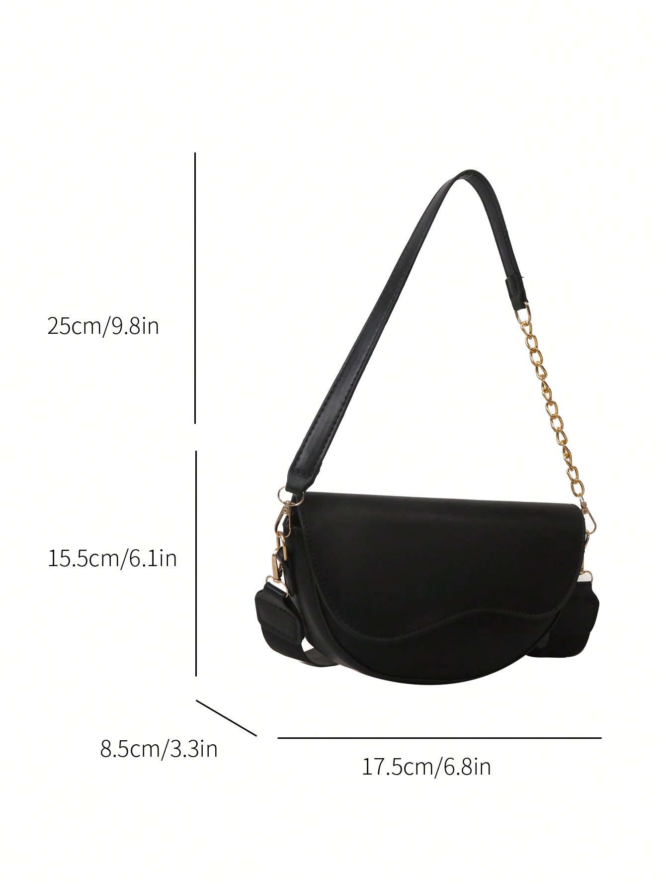 1pc Fashionable Solid Color Simple Flip Design Mini Shoulder Bag Suitable For Womens Daily Use Dating Gifts SHEIN EUR main 3