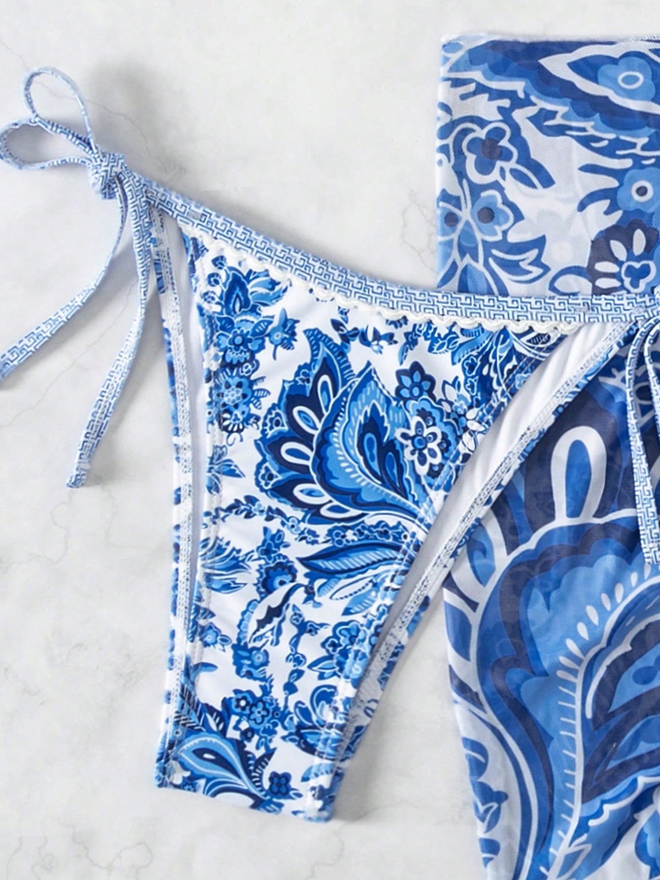 SHEIN VCAY Summer Beach 3pcsSet Womens Random Printed Bikini Set SHEIN EUR main 4