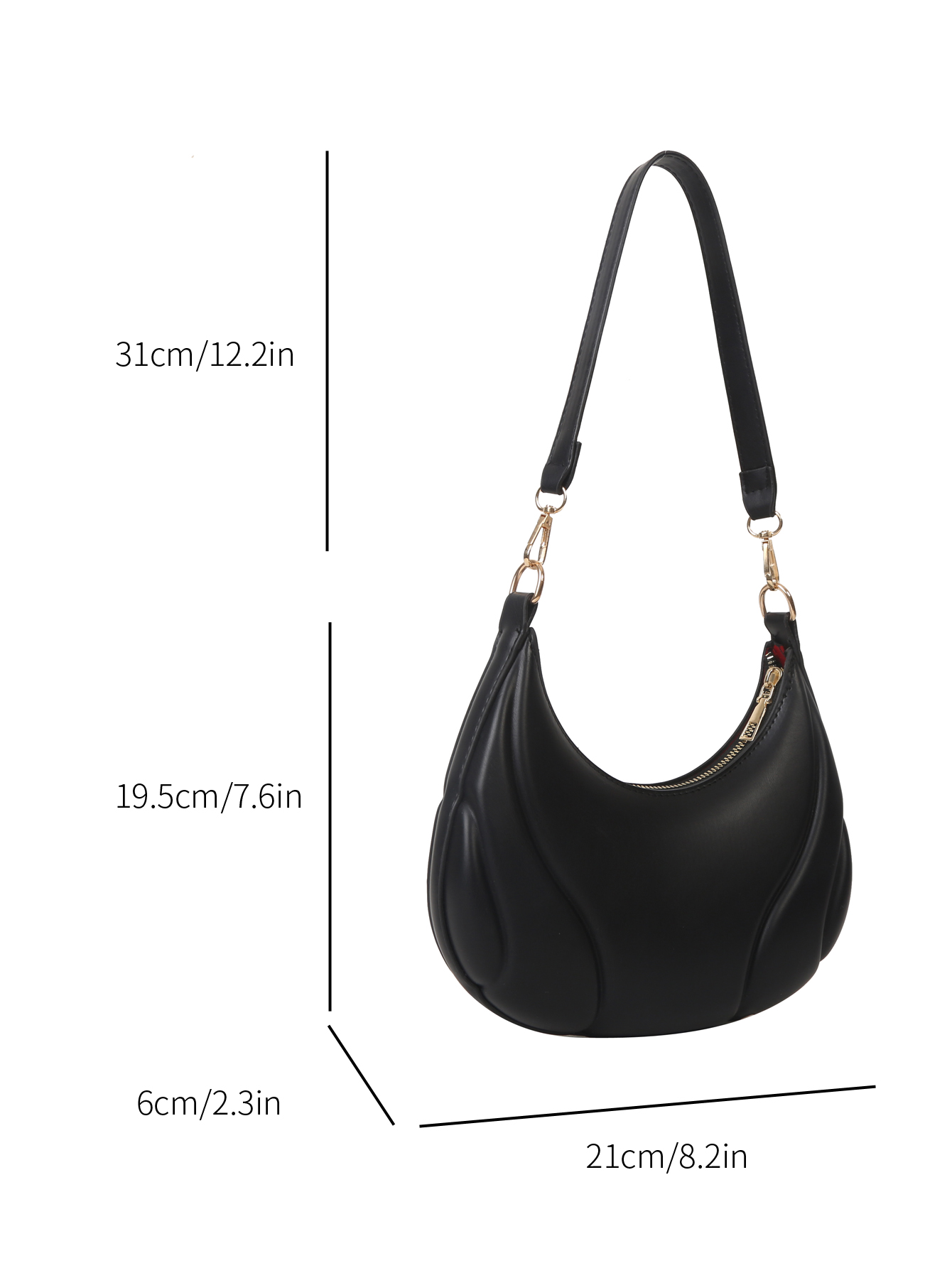 2023 New Fashion Solid Color Crescent