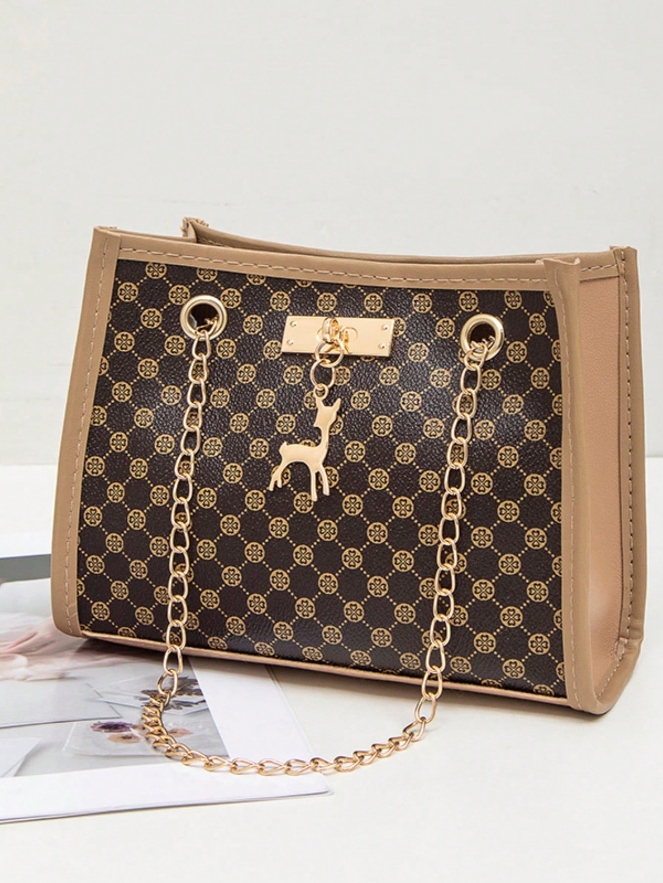 2024 New Fashion Chain Strap Square Shoulder Bag Wholesale Ladies Handbag For All Seasons SHEIN EUR main 0
