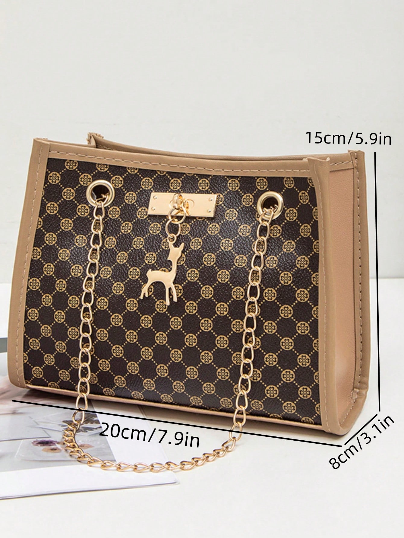 2024 New Fashion Chain Strap Square Shoulder Bag Wholesale Ladies Handbag For All Seasons SHEIN EUR main 1