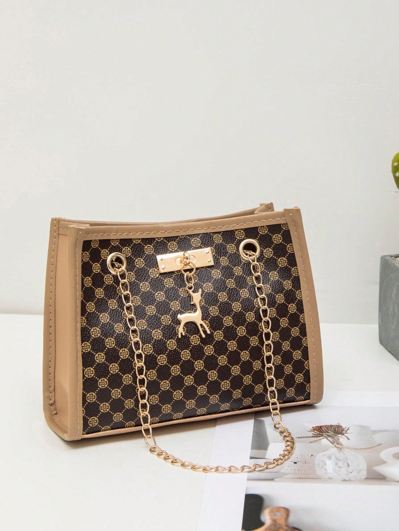 2024 New Fashion Chain Strap Square Shoulder Bag Wholesale Ladies Handbag For All Seasons SHEIN EUR main 2