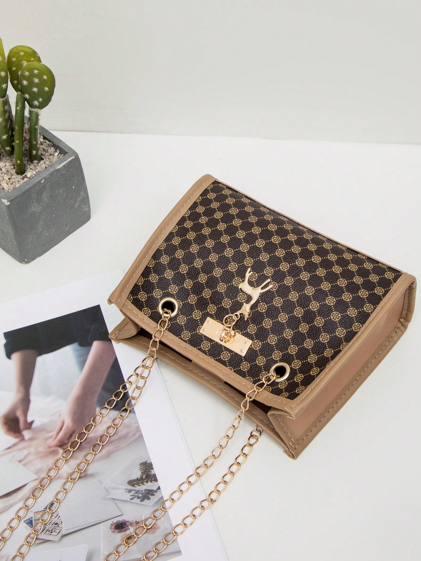 2024 New Fashion Chain Strap Square Shoulder Bag Wholesale Ladies Handbag For All Seasons SHEIN EUR main 4