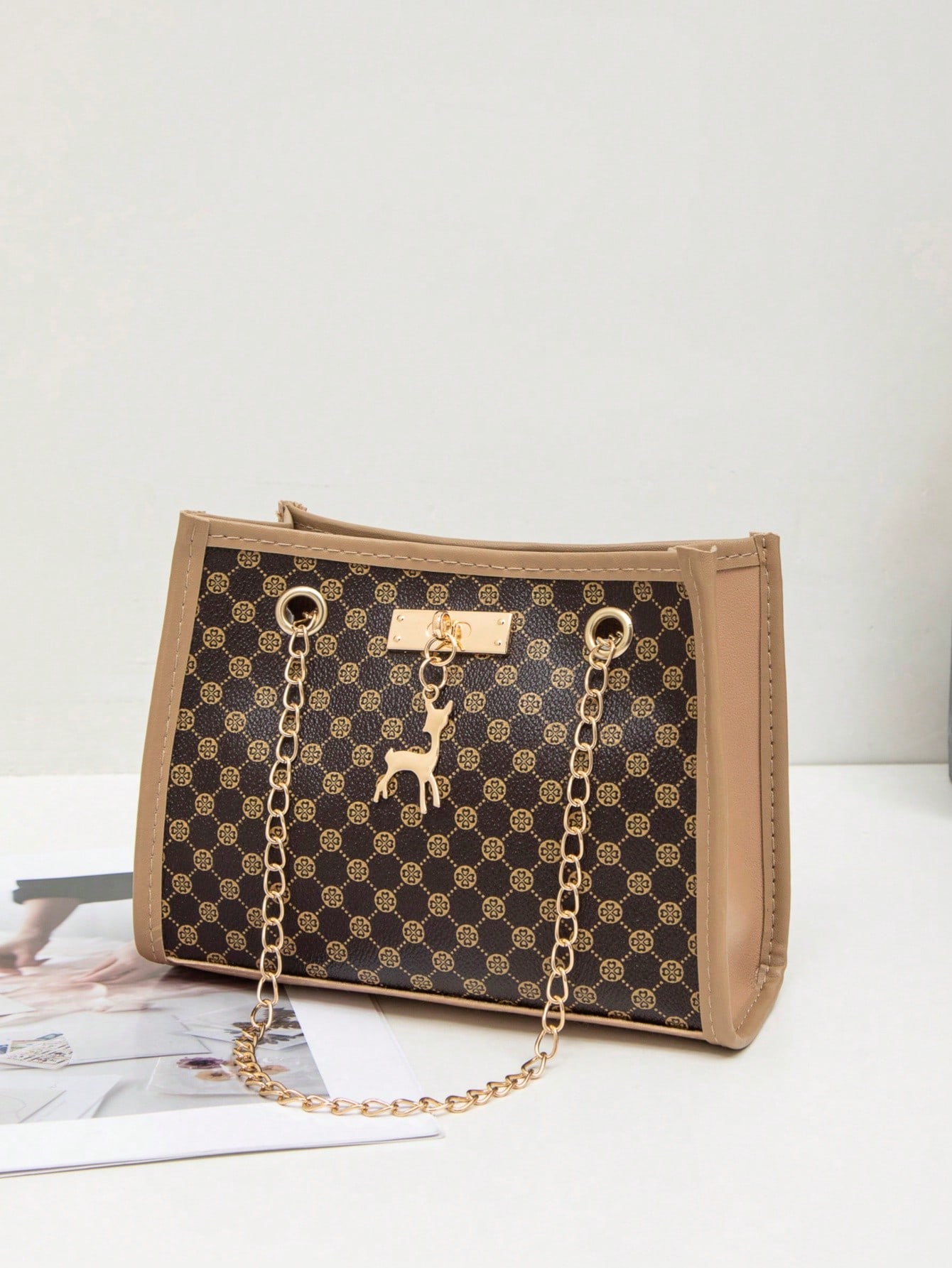 2024 New Fashion Chain Strap Square Shoulder Bag Wholesale Ladies Handbag For All Seasons SHEIN EUR main 6