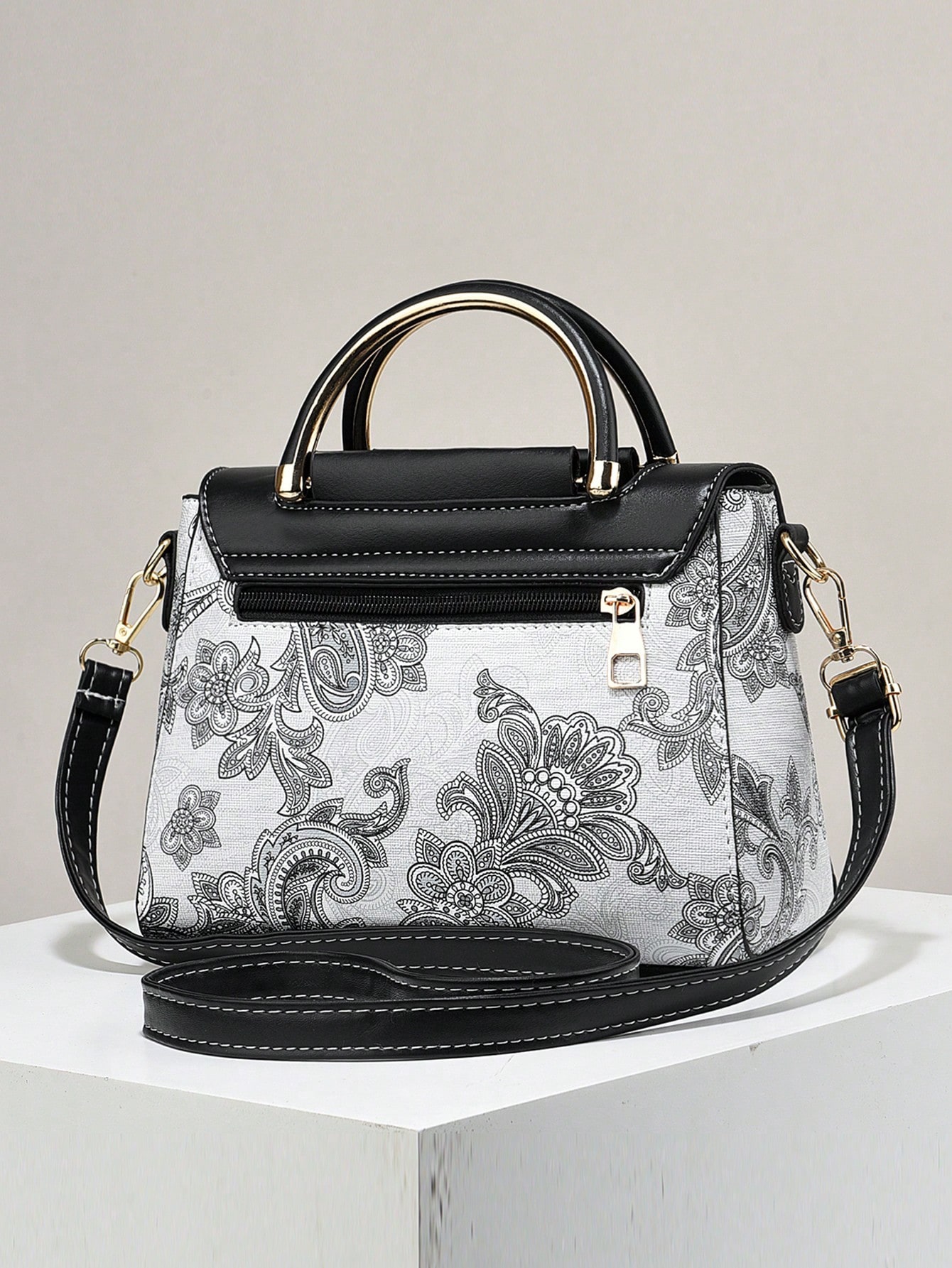 PLANEE Women Mini Square Handbag Fashion Women Top Handle Shoulder Bag Women Buckle Decor Small Crossbody Wallet SHEIN EUR main 6